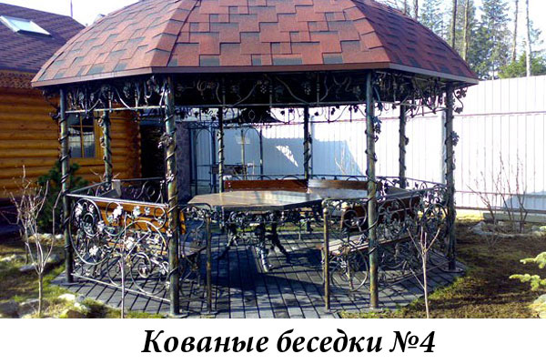 Эксклюзивные кованые беседки №4