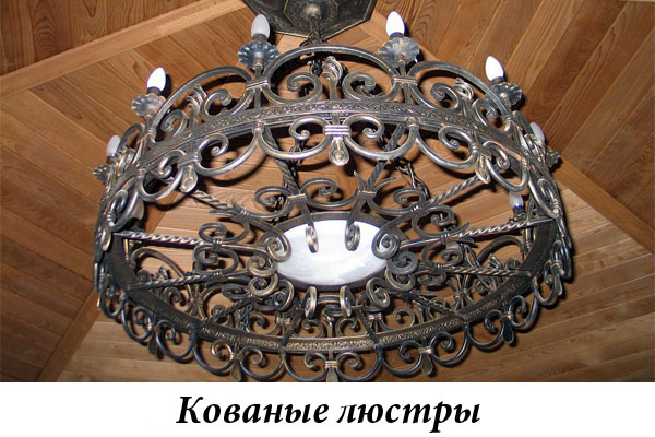 Эксклюзивные кованые люстры