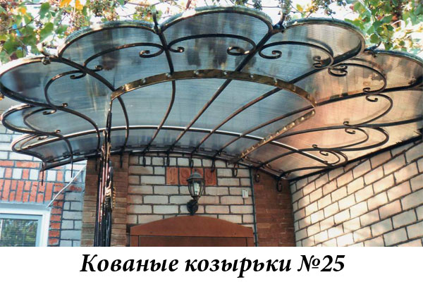 Эксклюзивные кованые козырьки №25