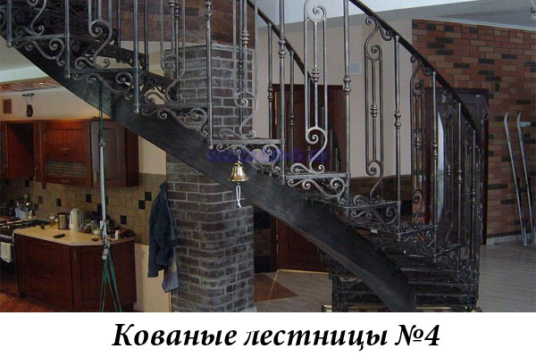 Эксклюзивные кованые лестницы №4