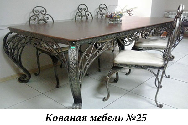 Эксклюзивная кованая мебель № 25