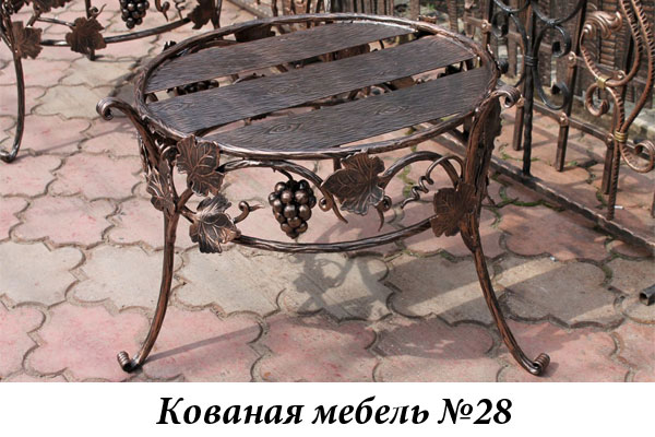 Эксклюзивная кованая мебель № 28