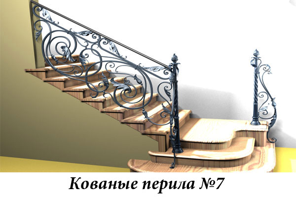 Эксклюзивные кованые перила № 7