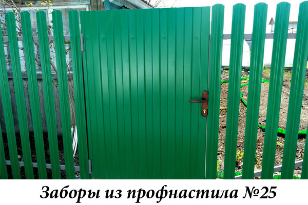 Заборы из профнастила №25