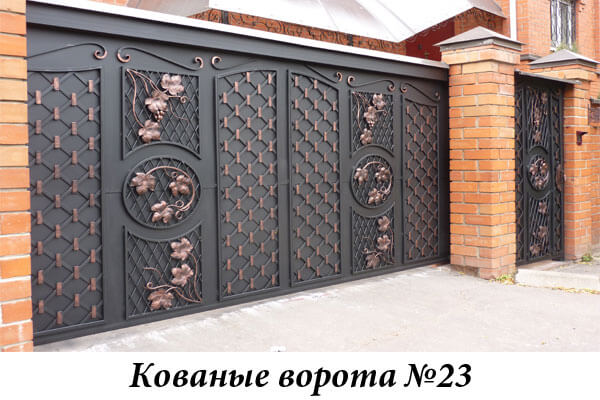 Эксклюзивные кованые ворота №23