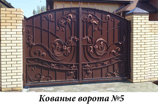 Эксклюзивные кованые ворота №5