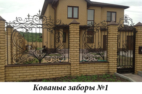 Эксклюзивные кованые заборы № 1