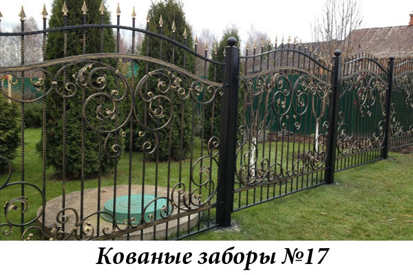 Эксклюзивные кованые заборы № 17