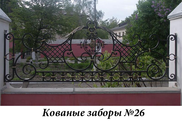 Эксклюзивные кованые заборы № 26
