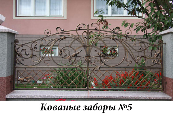 Эксклюзивные кованые заборы № 5
