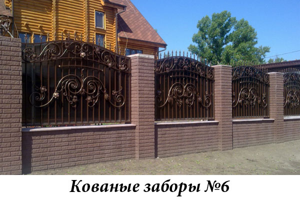 Эксклюзивные кованые заборы № 6
